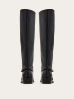 Ferragamo F buckle knee boot - Image 2